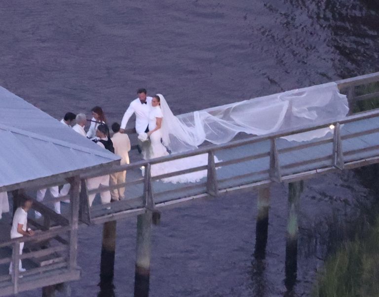 Jennifer Lopez's Ralph Lauren wedding dress she wore to marry Ben Affleck